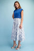 Sweatshirt Floral Dress Royal