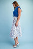 Sweatshirt Floral Dress Royal