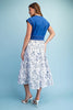 Sweatshirt Floral Dress Royal