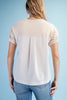 Ruched Short Sleeve Stone