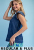 Tranpunto Stitched VNeck Blouse