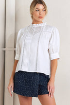 A solid woven top - FT1764