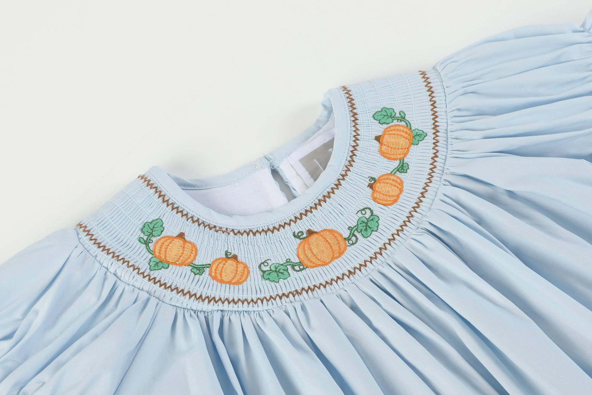 Blue Pumpkin Smocked Bishop Dress