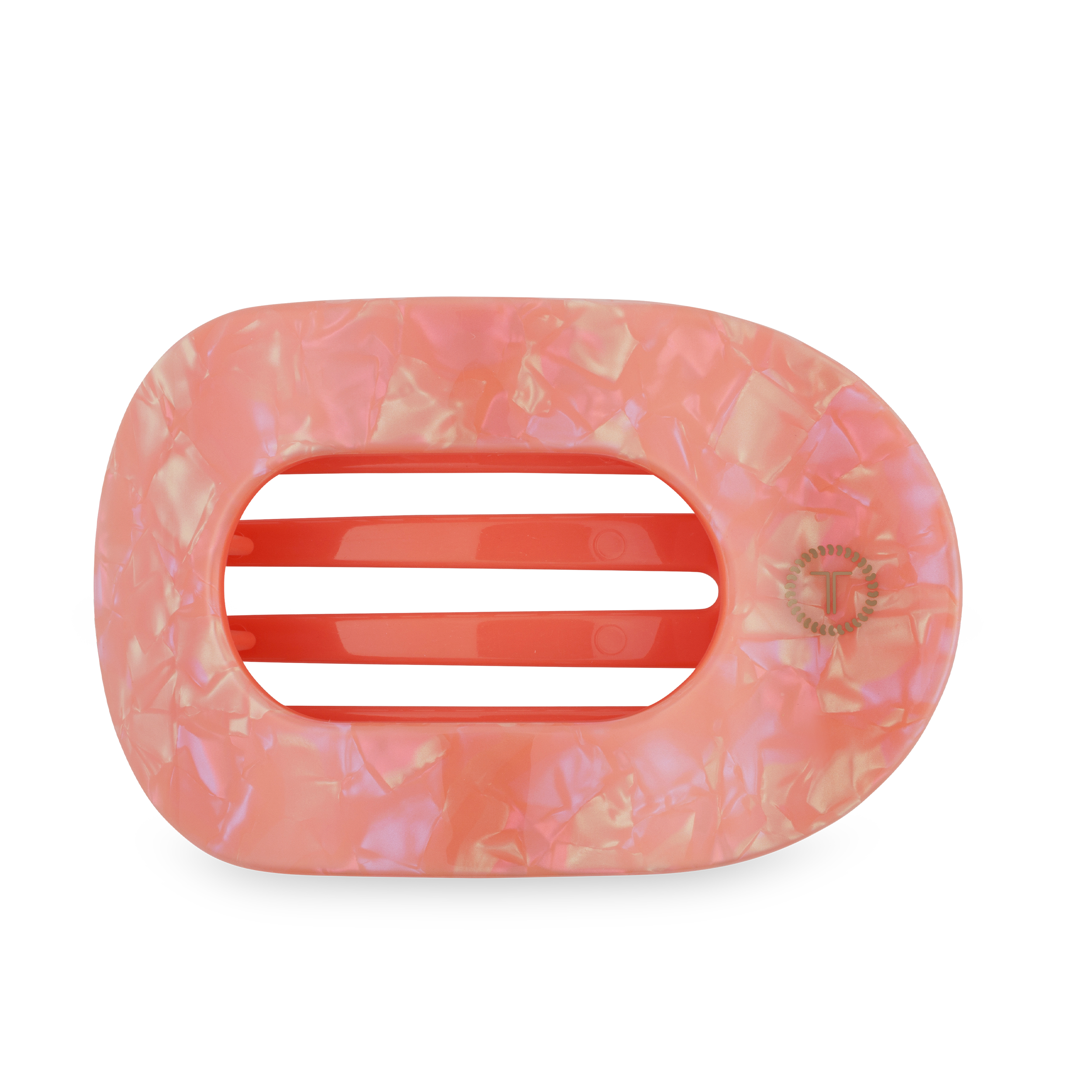 Flat Round Hair Clip | Large | Dreamsicle - Little Jill & Co.