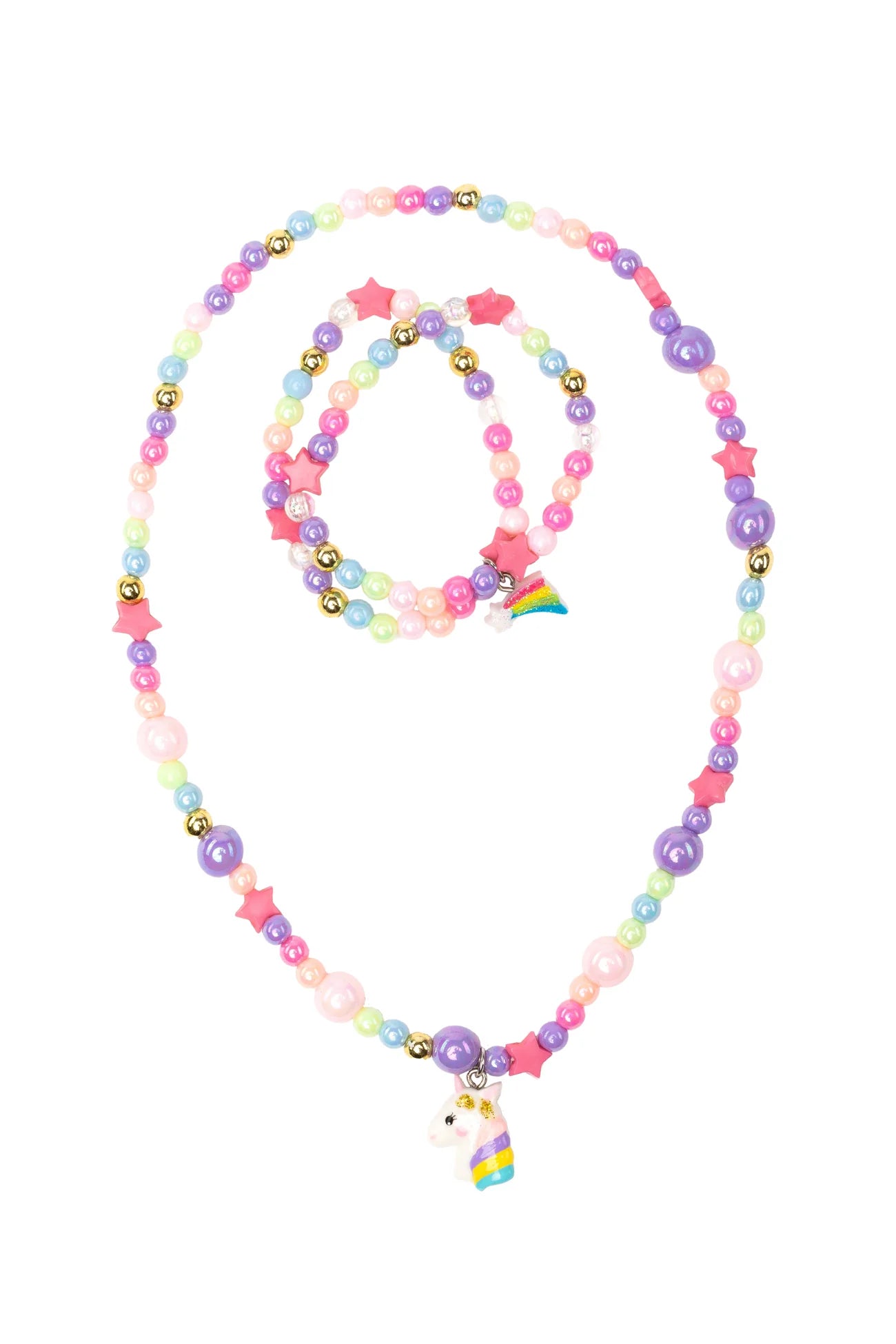 Cheerful Starry Unicorn NL/BL 2pc - Little Jill & Co.