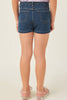 Girls Roll Up Denim Shorts