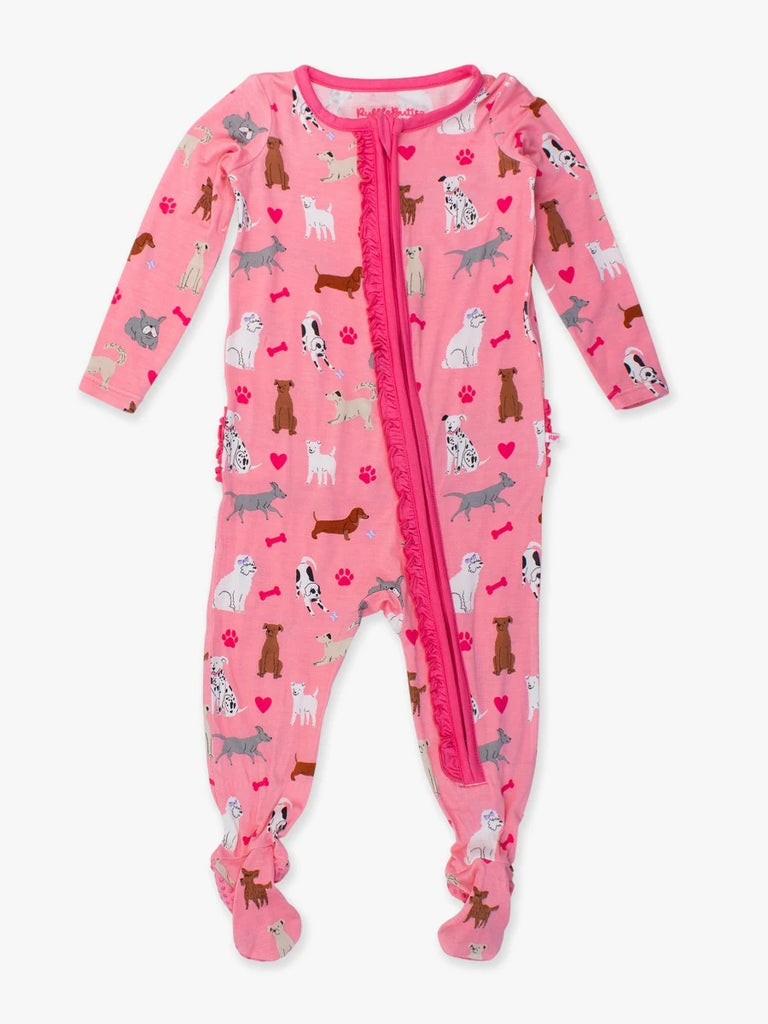 Pink Puppy 1pc Footie PJ