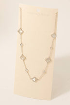 Sterling Silver Clover Charm Necklace