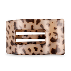 Flat Rectangle Hair Clip | Large | Blonde Tortoise