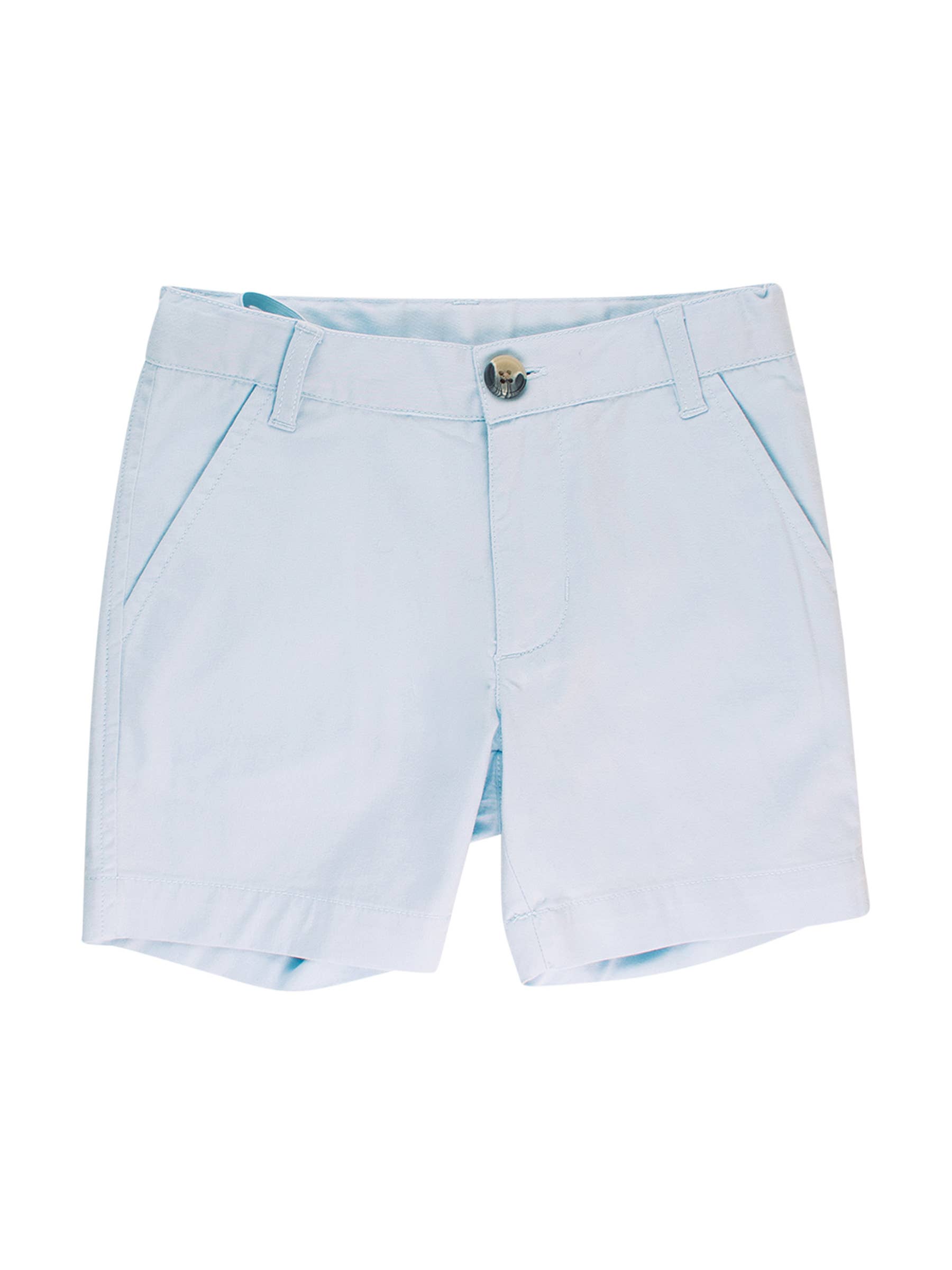 Boys Light Blue Stretch Chino Shorts
