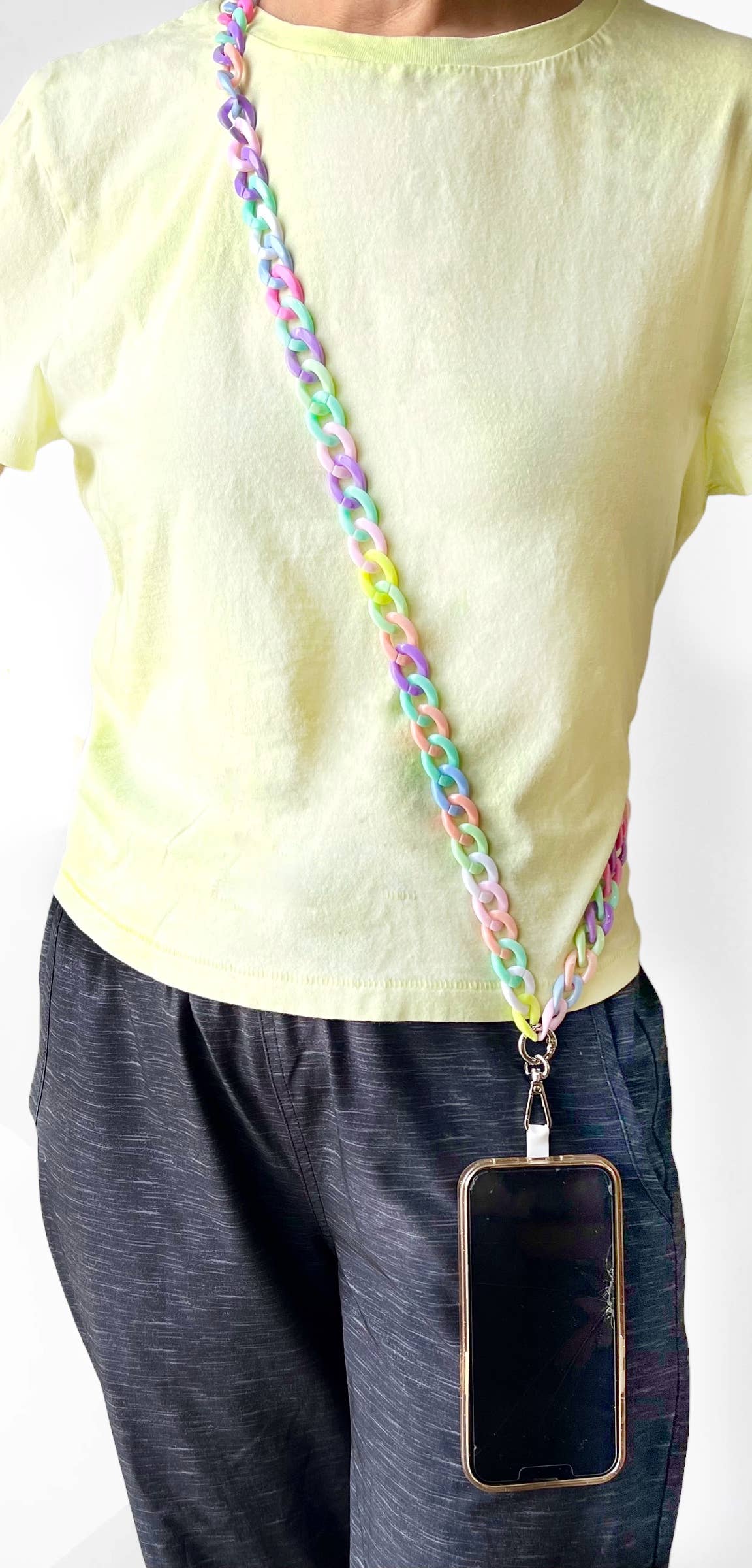 Bright Phone Candy Chain Lanyard Strap Cross Body Universal