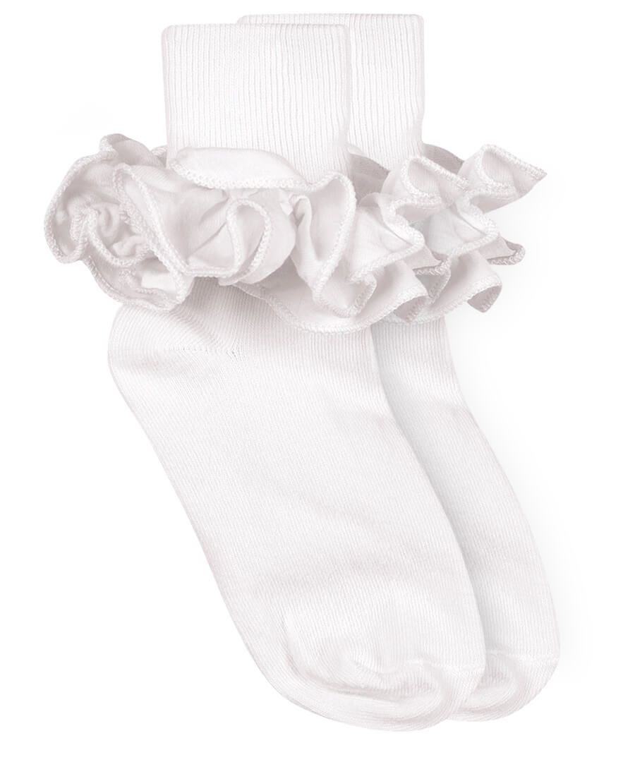 Jefferies Socks Misty Ruffle Lace Turn Cuff - Little Jill & Co.