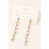 Dainty Oval Chain Dangle Earrings