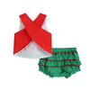 Red and Green Watermelon Top and Bloomers