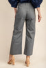 Ankle Cropped Pants Gray