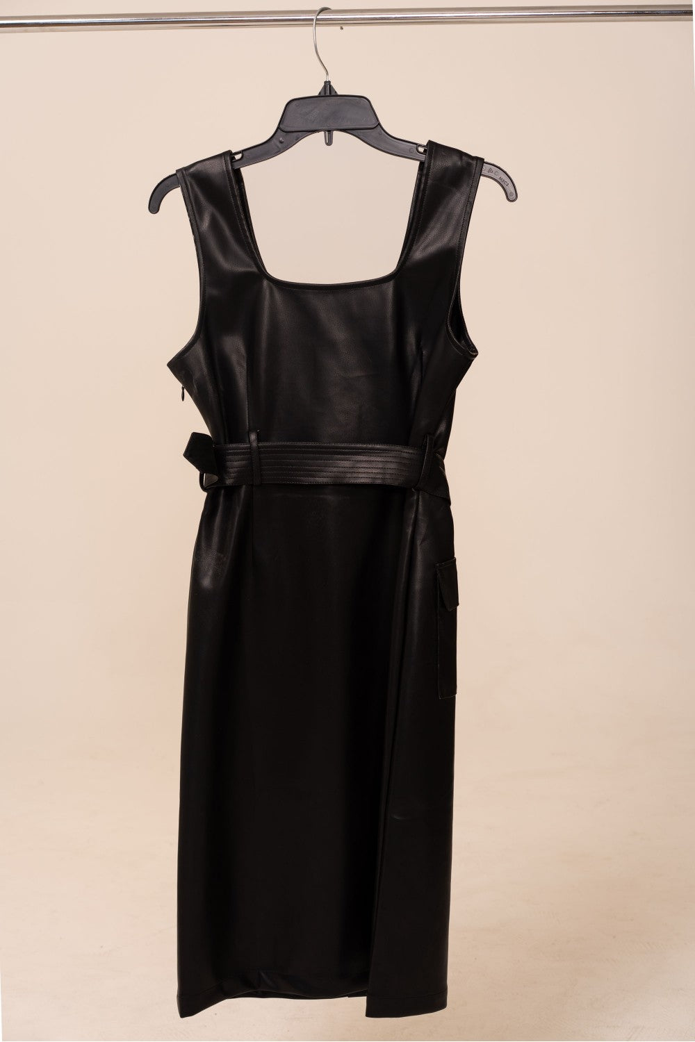 Faux Leather Tank Dress - Little Jill & Co.