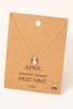 Birthstone Pendant Necklace