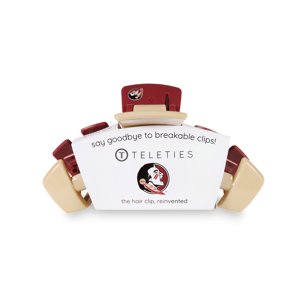 Classic College Hair Clip | Medium | Florida State Univ. - Little Jill & Co.
