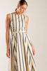 A striped woven midi dress - FD1503