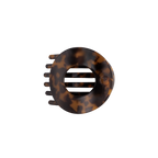 Tortoise | Medium | Flat Circle Hair Clip