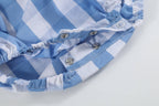 Red, White and Blue Flutter Romper