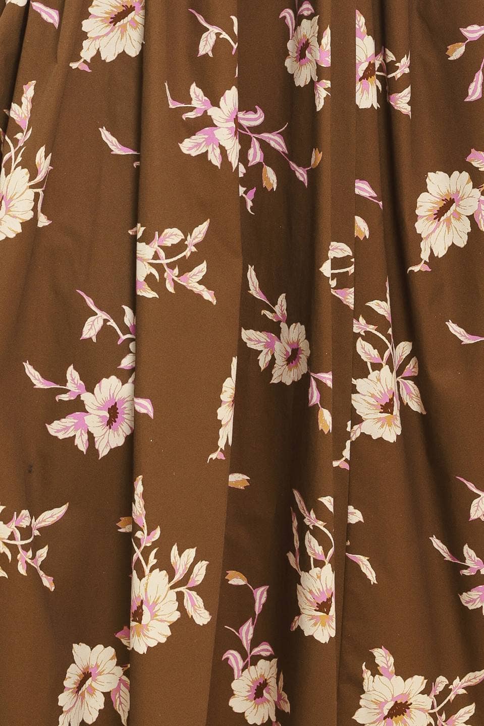 A printed woven midi dress