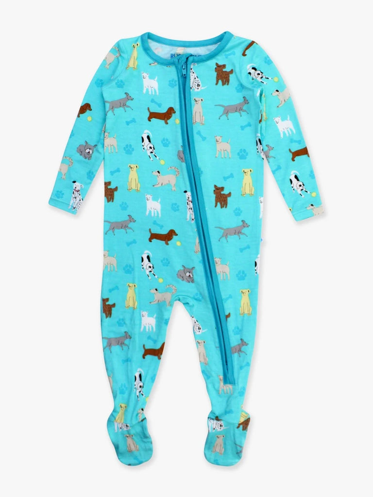 Puppy 1pc Footie PJ Blue