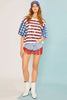 Allover Sequin Americana Star Stripe Boxy Tee - Little Jill & Co.