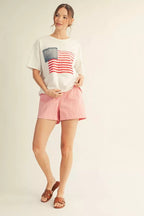 American Flag Patch Tee