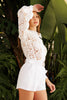 Boho Lace Long Sleeved Button Down