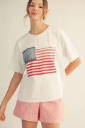 American Flag Patch Tee