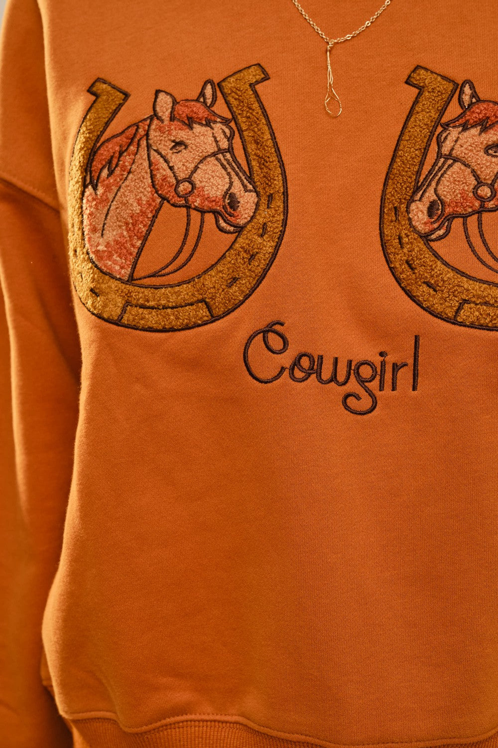 Horse Embroidered Sweatshirt - Little Jill & Co.