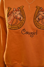 Horse Embroidered Sweatshirt - Little Jill & Co.