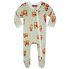 Highland Cow Zip Footed Romper