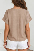 Crochet Lace Accent Blouse