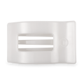 Flat Rectangle Hair Clip | Large | Coconut White