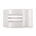 Flat Rectangle Hair Clip | Large | Coconut White