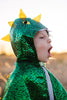 Toddler Dragon Cape Green Metallic