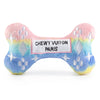 Pink Ombre Chewy Vuiton Bone Squeaker Dog Toy