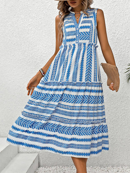 Bohemian Vacation Style Dress