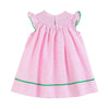 Pink Stripe Watermelon Smocked Bishop Dress