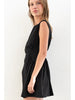 Black Cap Sleeve Mini Dress - Little Jill & Co.
