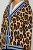 LEOPARD PATTERN SWEATER CARDIGAN