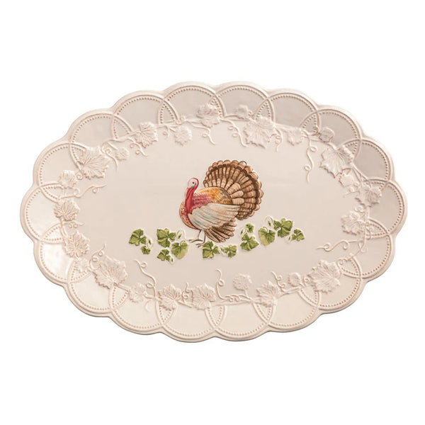 Stoneware Turkey Platter