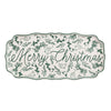 Christmas Green Toile Tray