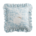 Square Toile Bunny Pillow - Little Jill & Co.