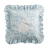 Square Toile Bunny Pillow - Little Jill & Co.