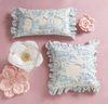 Square Toile Bunny Pillow - Little Jill & Co.