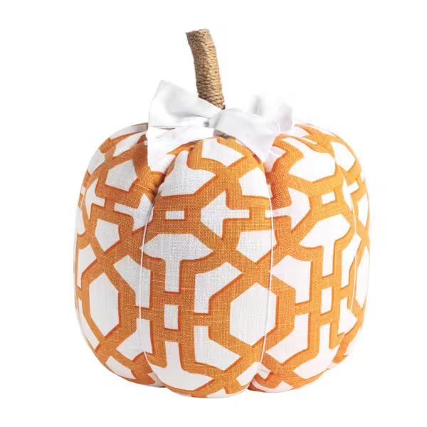 Medium Orange Pattern Pumpkin