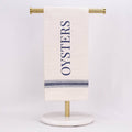 Oysters Hand Towel   Cream/Navy   20x28 - Little Jill & Co.